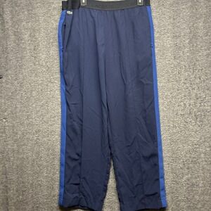 Lacoste Men's Navy Blue Track Pants Side Stripe‎ Athletic Joggers Size 44